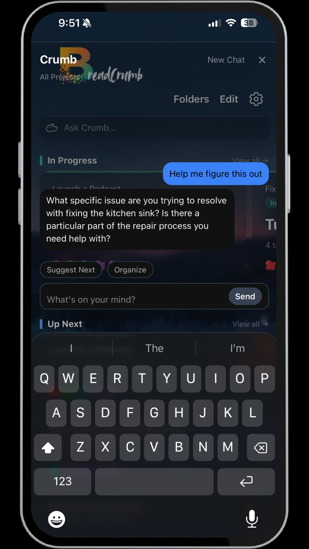 Crumb chat interface