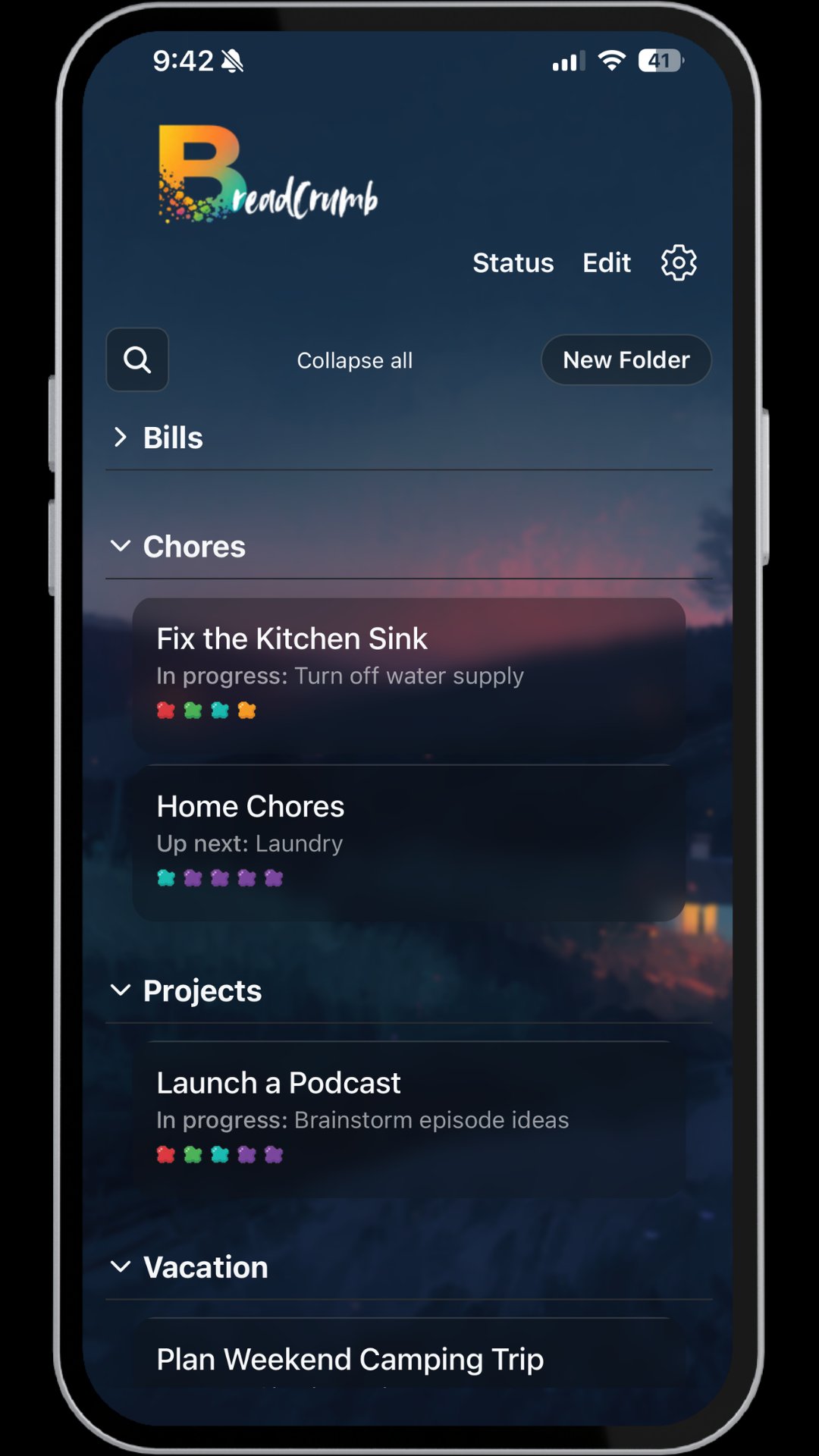 BreadCrumb folder view